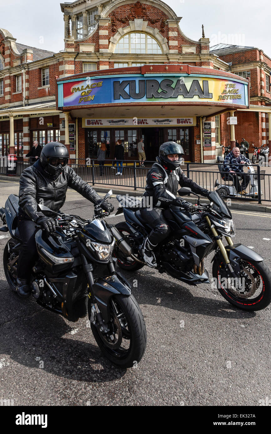 Southend shakedown motorbikes rally gathering kursaal bikers event ...