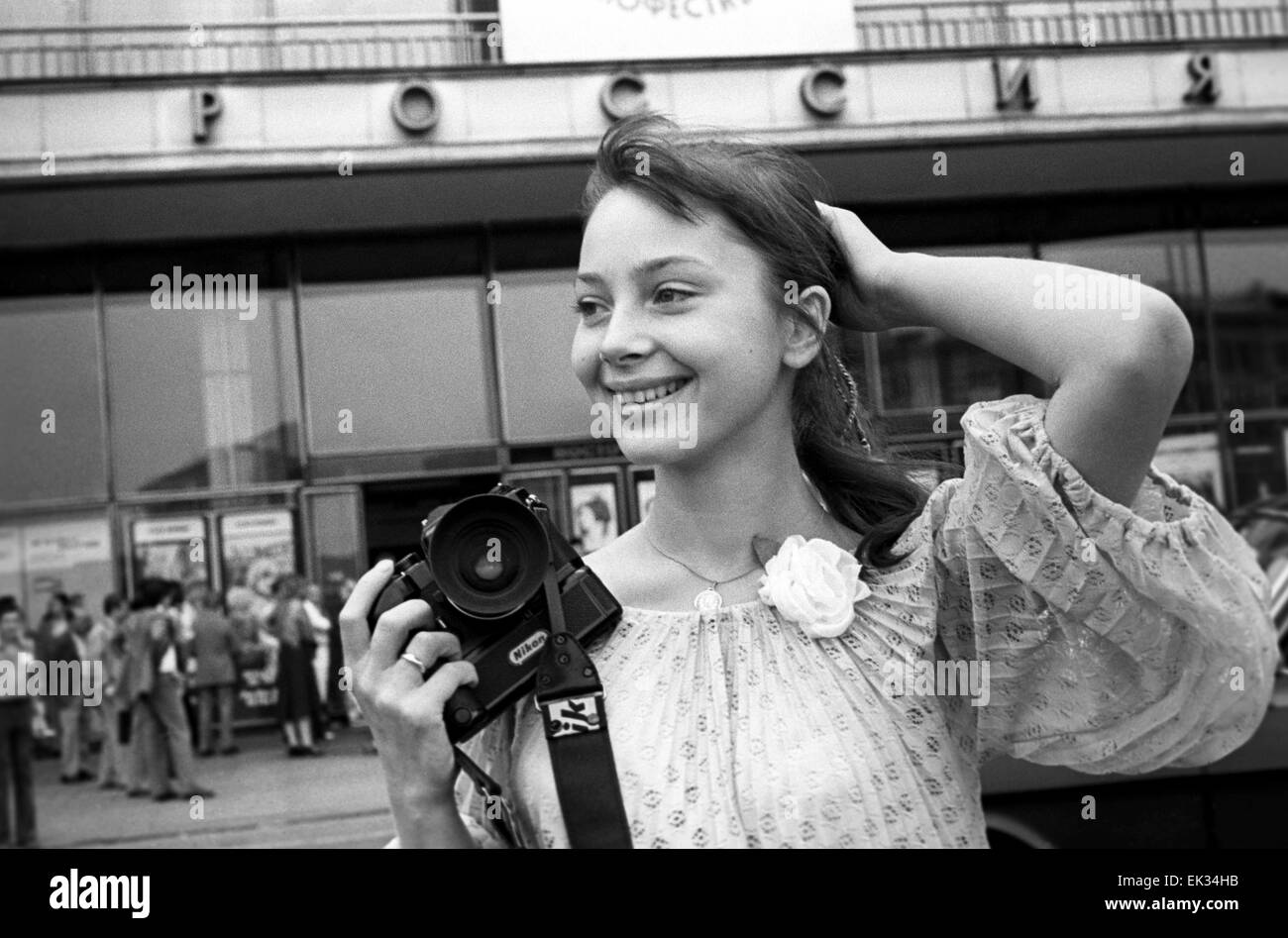 Moscow. USSR. Actress Galina Belyayeva at the 11th Moscow International Film  Festival Stock Photo - Alamy