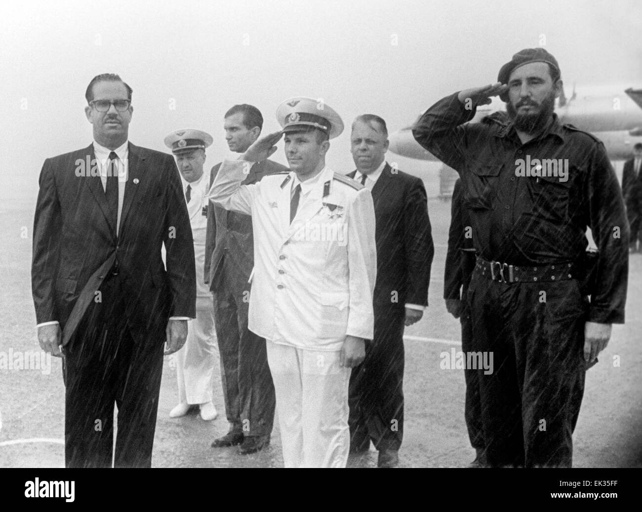 Havana Cuba Osvaldo Dorticos Torrado First Cosmonaut Yuri Gagarin Stock Photo Alamy