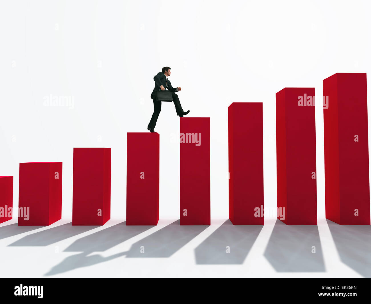 businessman running up the stairs Stock Photo - Alamy