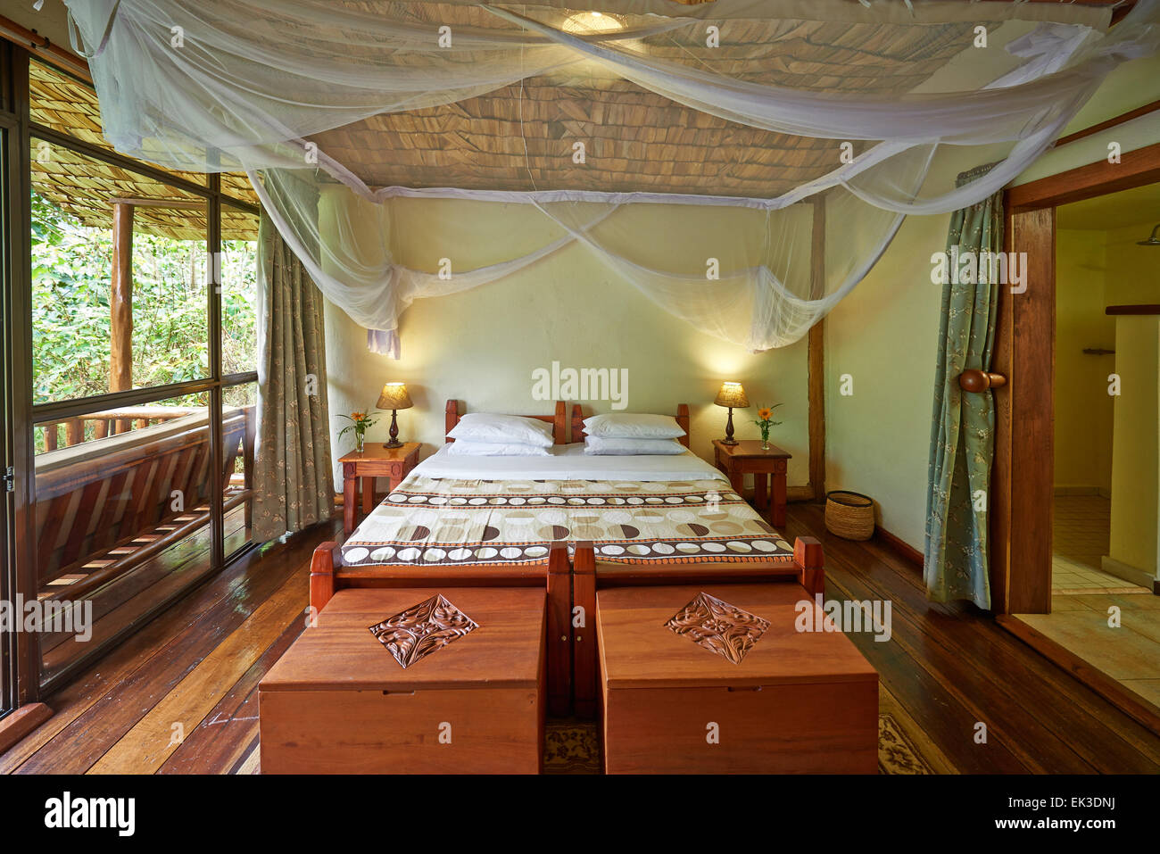 The Engagi Lodge, Bwindi Impenetrable National Park, Buhoma, Uganda, Africa Stock Photo