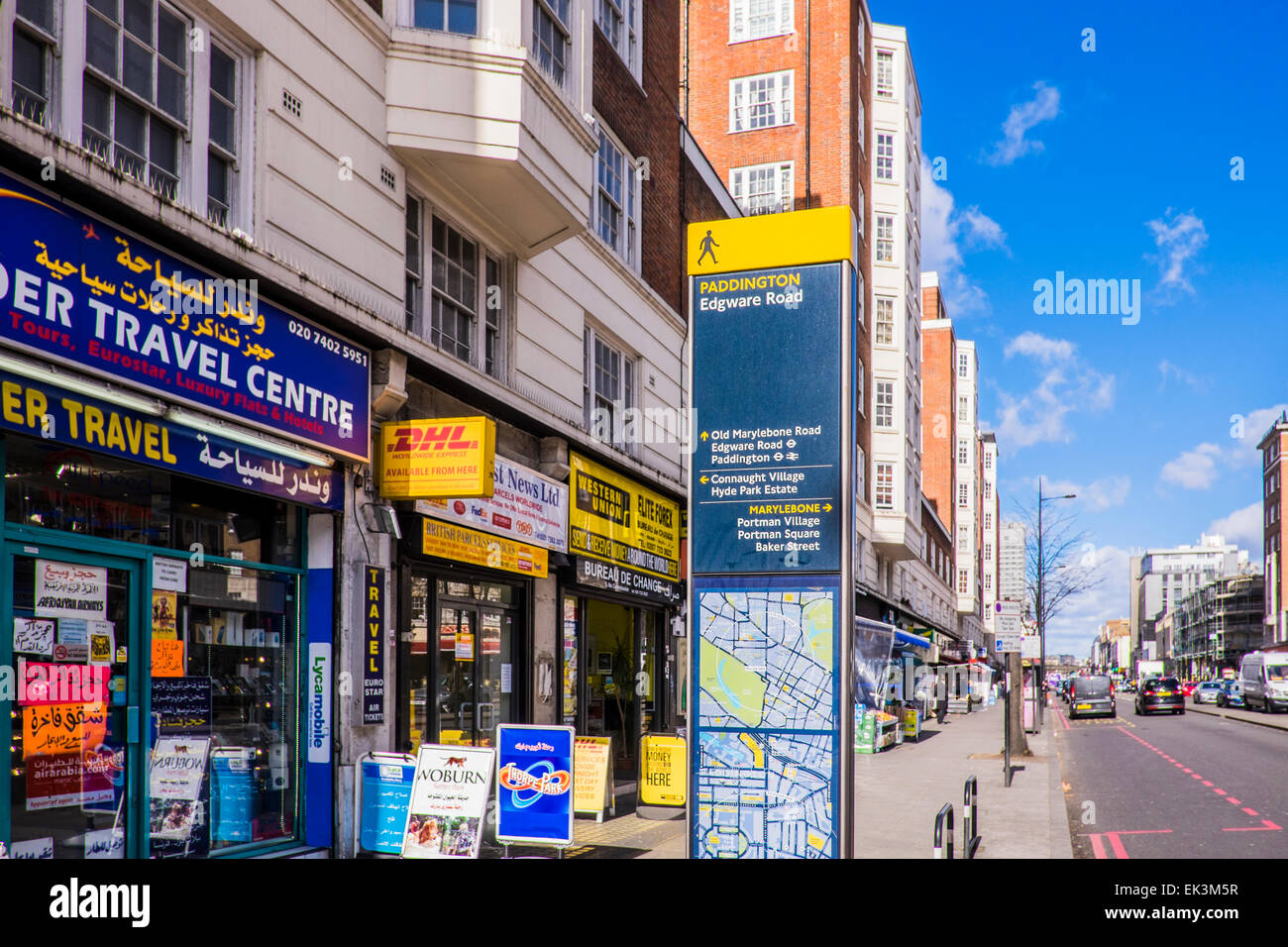 Edgware road street scene - London Stock Photo