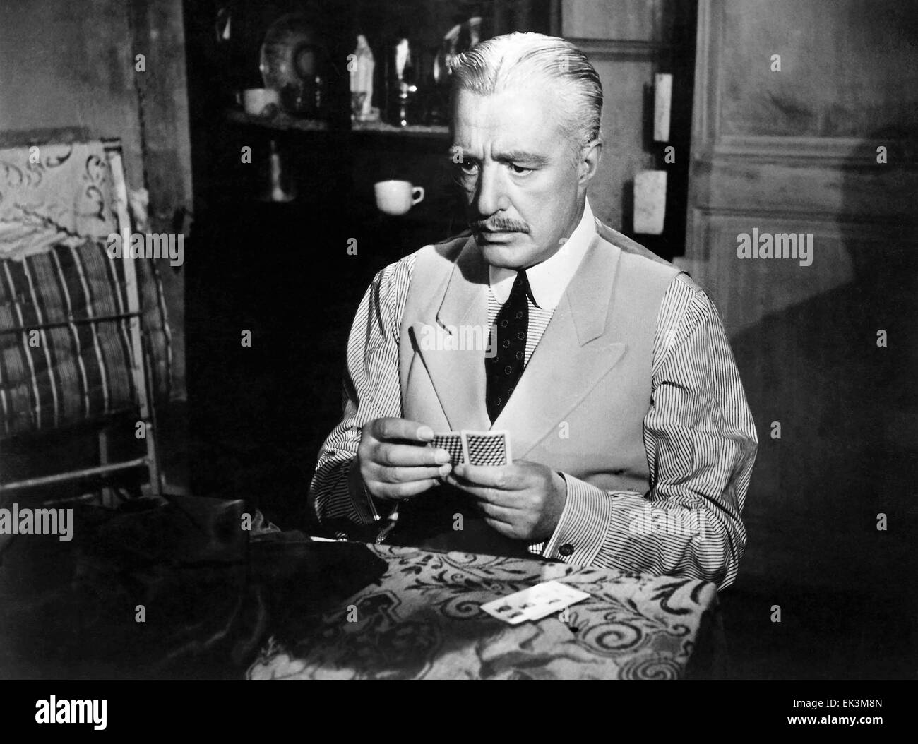 Vittorio De Sica, on-set of the Film 'Gold of Naples' (aka L'Oro di Napoli), 1954 Stock Photo