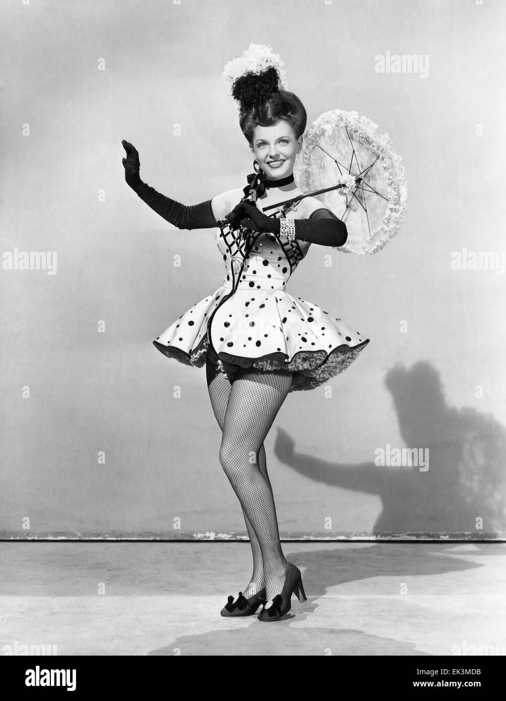 Vivian Blaine, on-set of the Film 'Nob Hill', 1945 Stock Photo