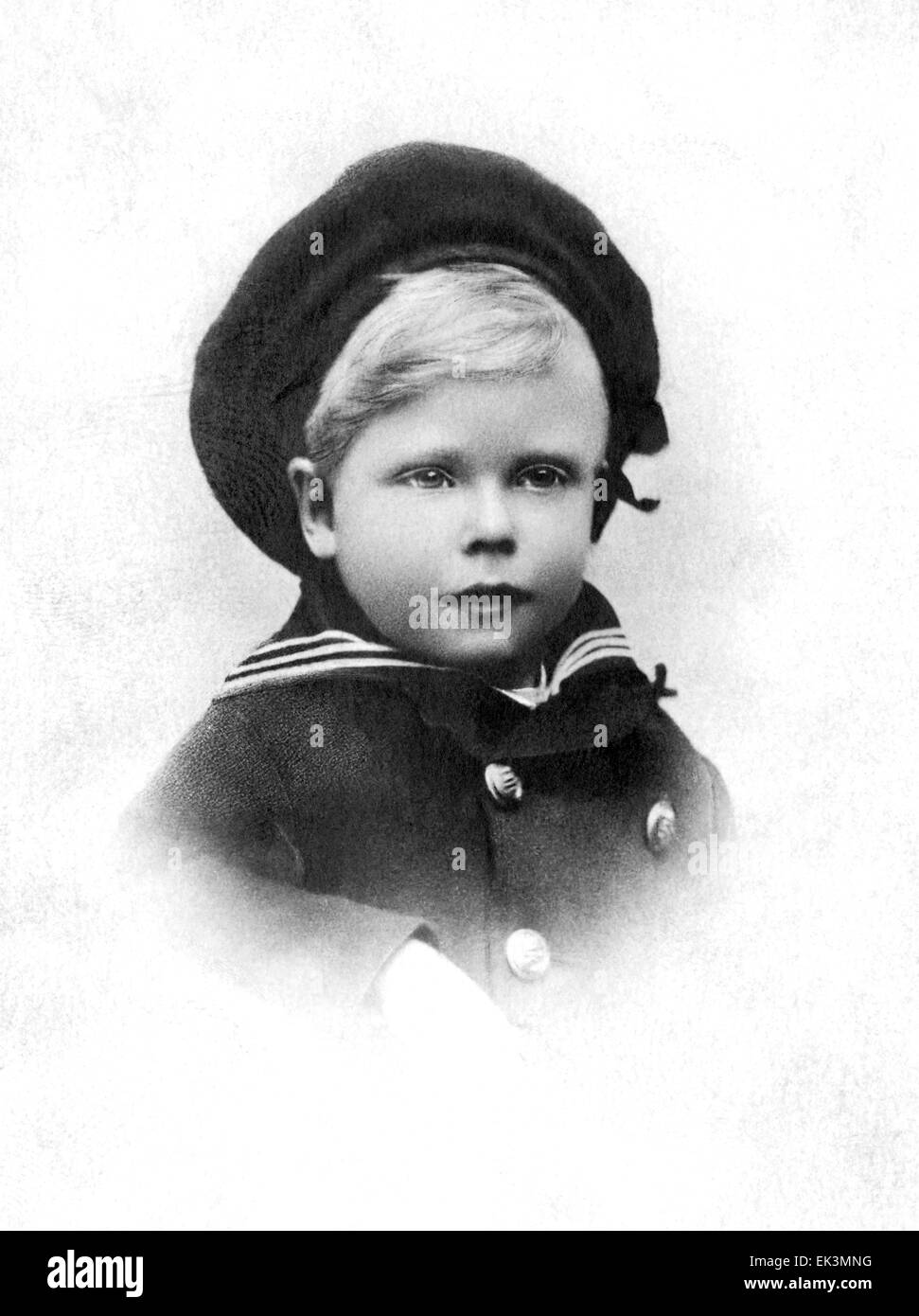 King Edward VIII, of United Kingdom, as Prince of Wales, circa 1896 Stock Photo