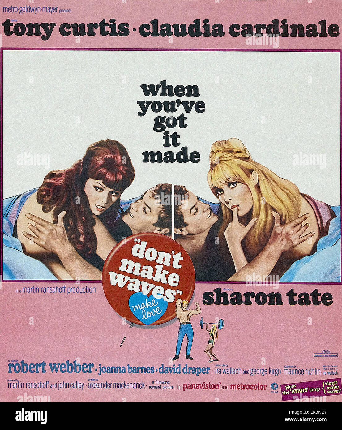 Don t make waves movie poster stock photo alamy
