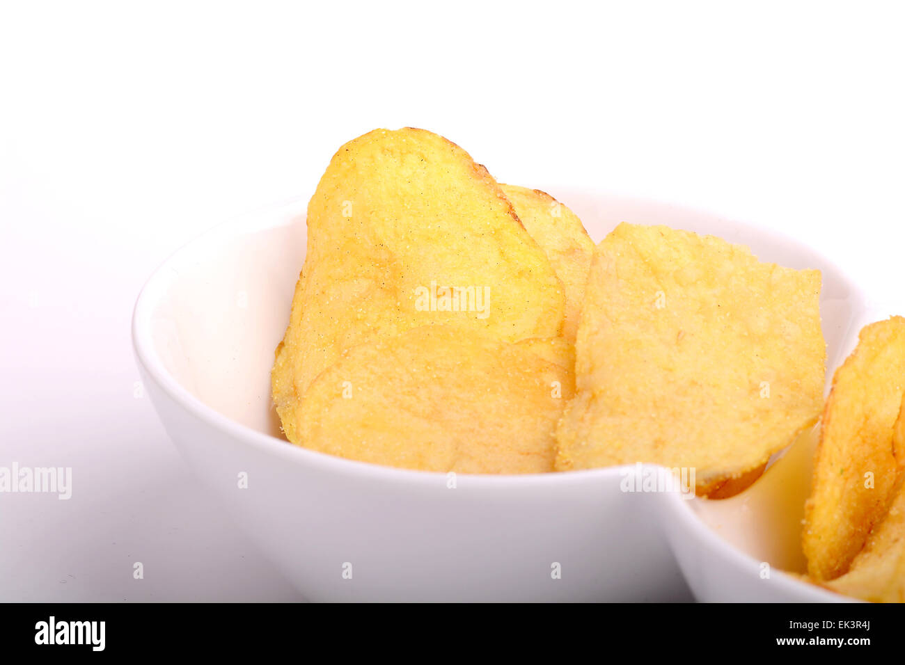Potato chips. Close up, unhealthy food concept Stock Photo Alamy