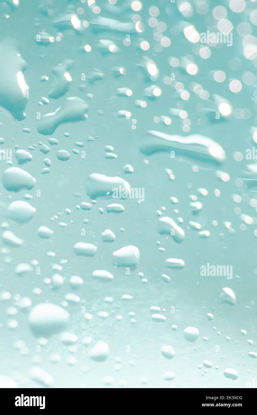 closeup to water drops on glass background Stock Photo - Alamy