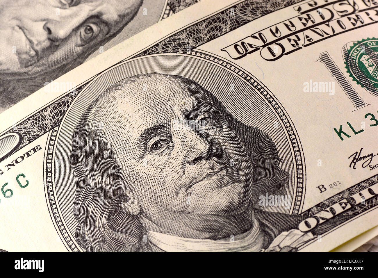 Close up view of american dollar banknote Stock Photo - Alamy
