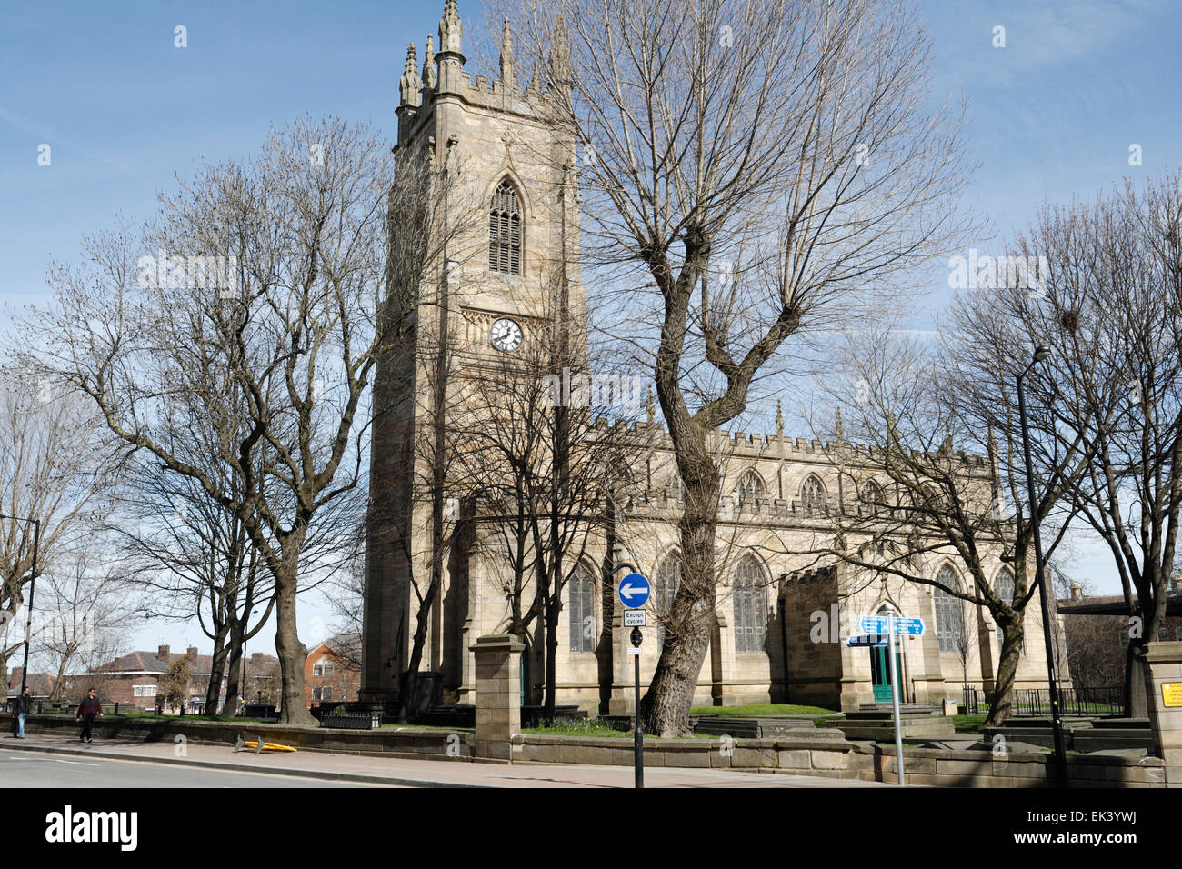 St Georges church in Sheffield England  is now a part of Sheffield University, Grade II listed building Stock Photo