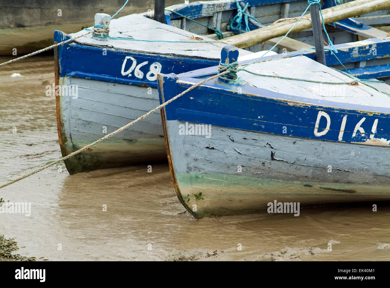 Two Boats in a harbour in Irland Europe Stock Photo