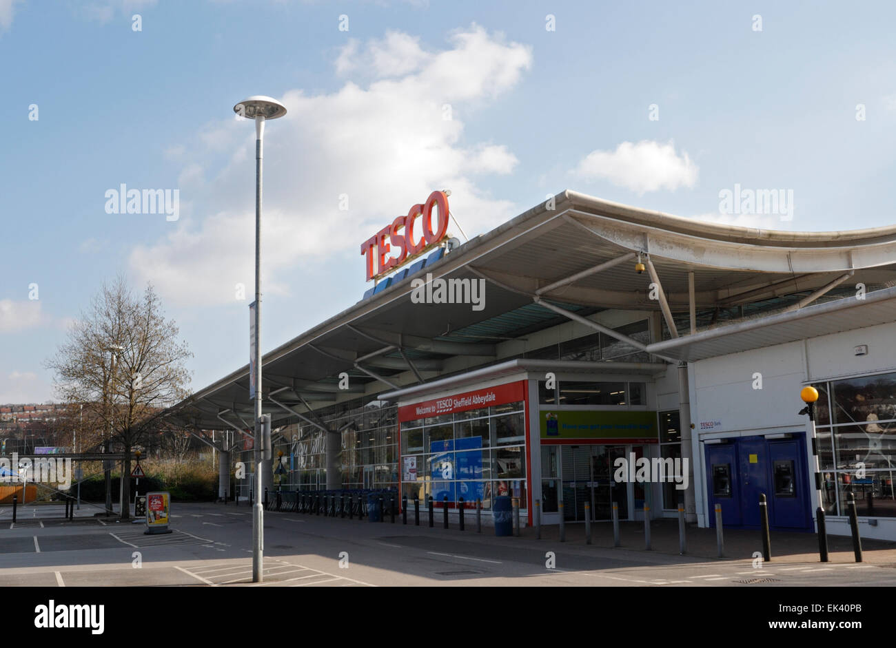 Tesco superstore in Abbeydale Sheffield Stock Photo Alamy