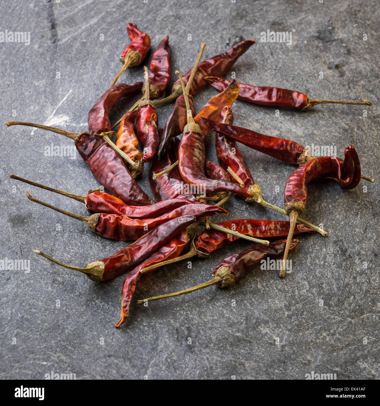 In the picture a set of chillies Italian, Turri Sardinia. Stock Photo