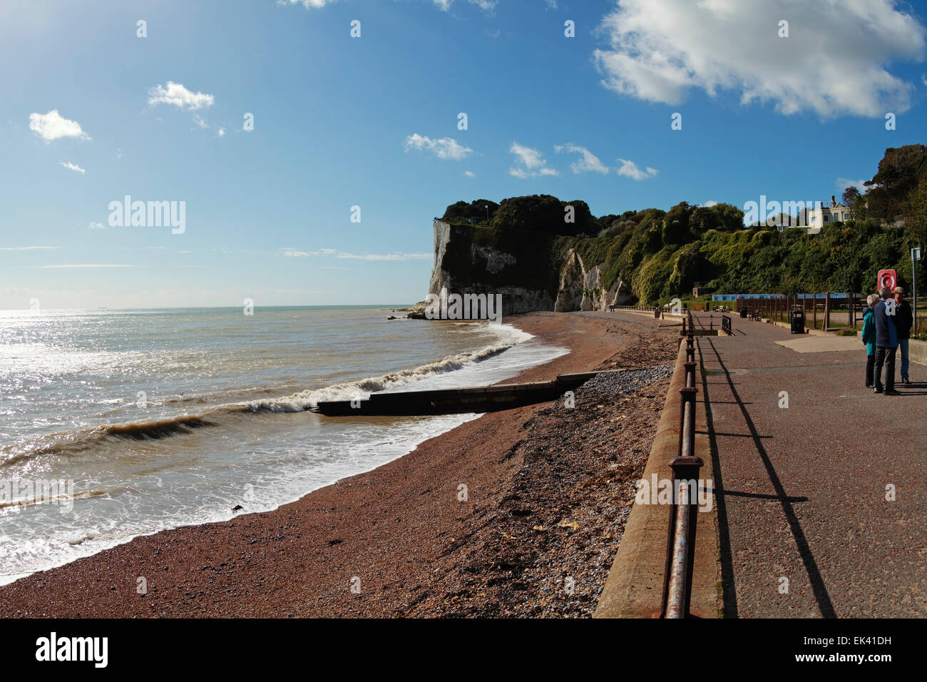 Ness Point, St Margaret's Bay, Dover, White Cliffs Country, Kent, England, United Kingdom Stock Photo
