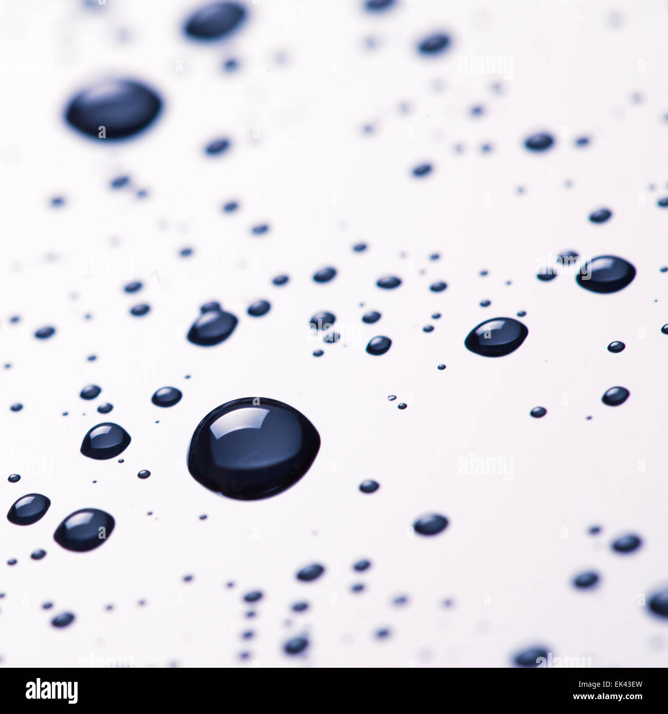 Water drop and droplet Stock Photo