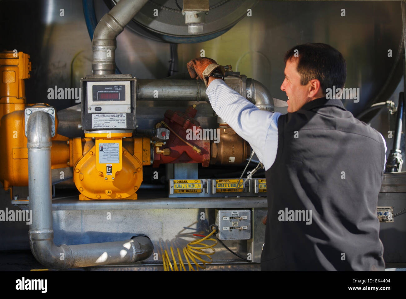 Fuel delivery, Seward, Alaska Stock Photo Alamy