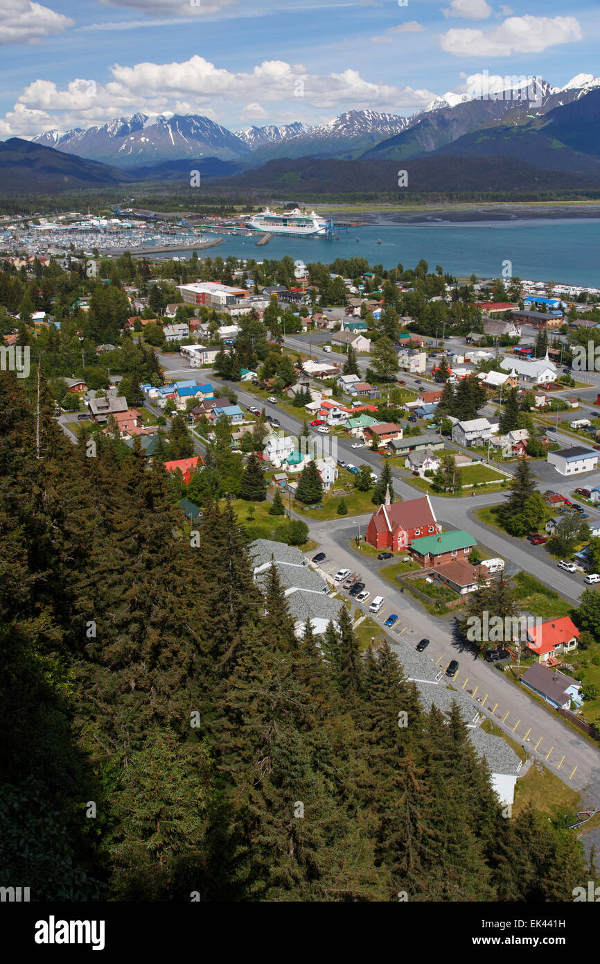 Resurrection Bay and Seward, Alaska Stock Photo Alamy