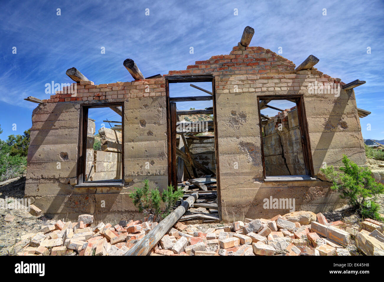 Historic Building Nine Mile Canyon - Utah Stock Photo
