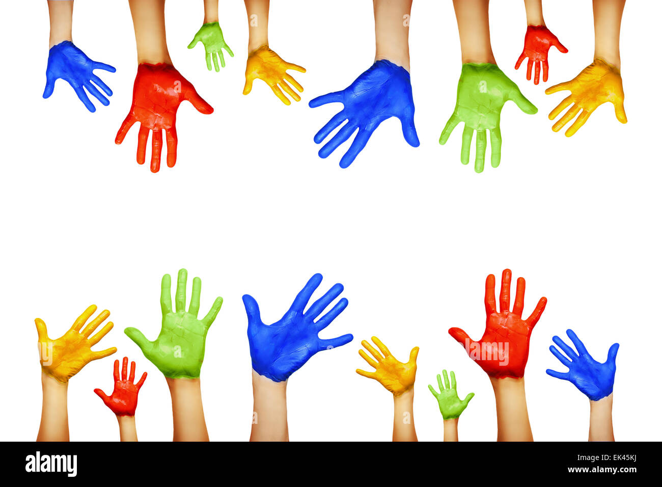 hands of different colors Stock Photo Alamy