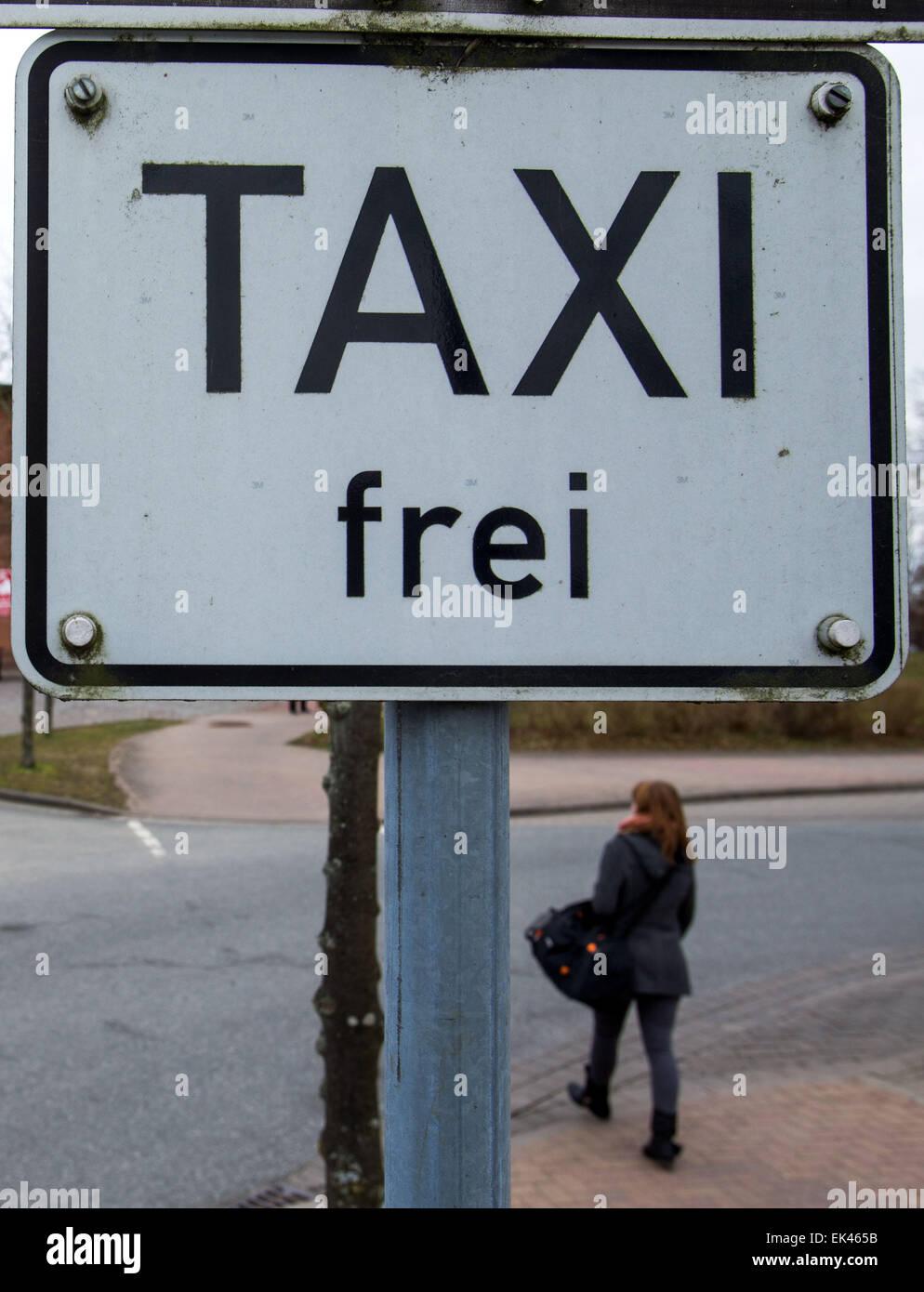 Hagenow, Germany. 13th Mar, 2015. Road signs can be seen at a taxi