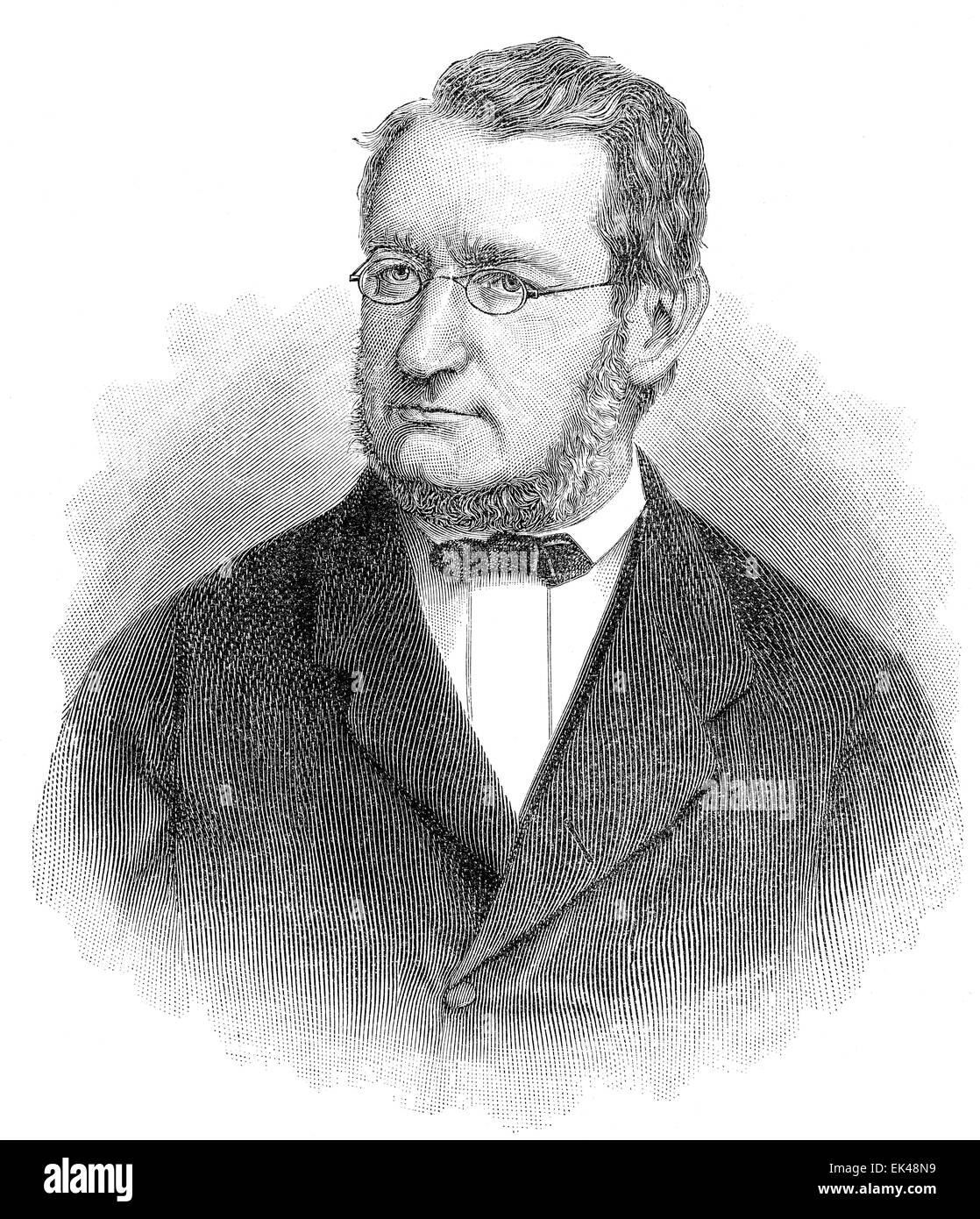 Julius Robert von Mayer, 1814 - 1878, a German physician and physicist and one of the founders of thermodynamics Stock Photo