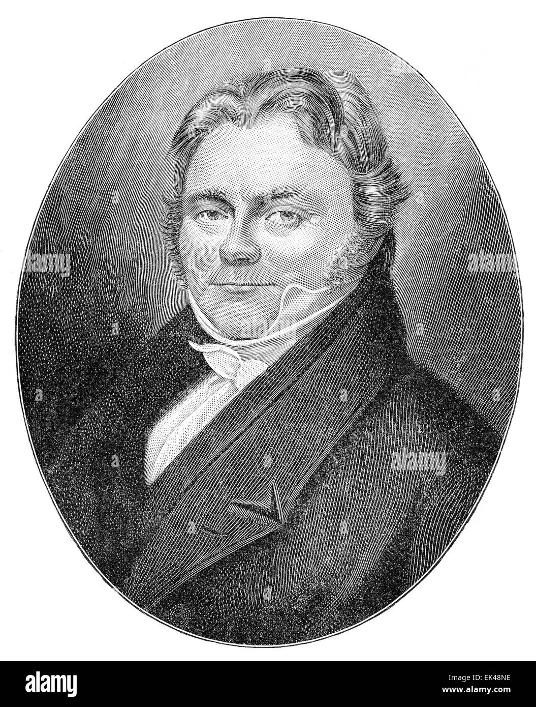 Jöns Jacob Berzelius, 1779 - 1848, a Swedish chemist, Stock Photo
