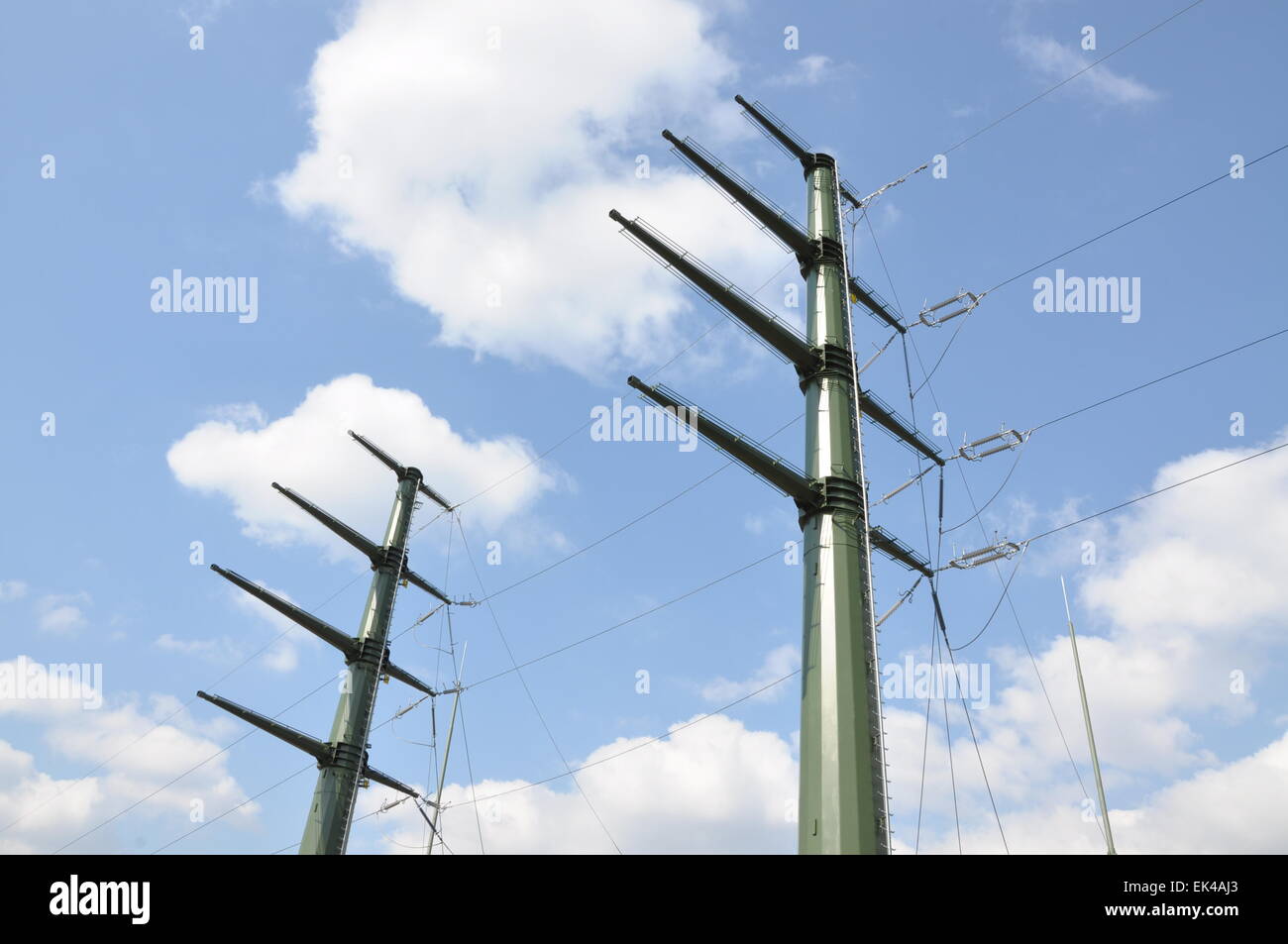 Transmission power line Stock Photo Alamy
