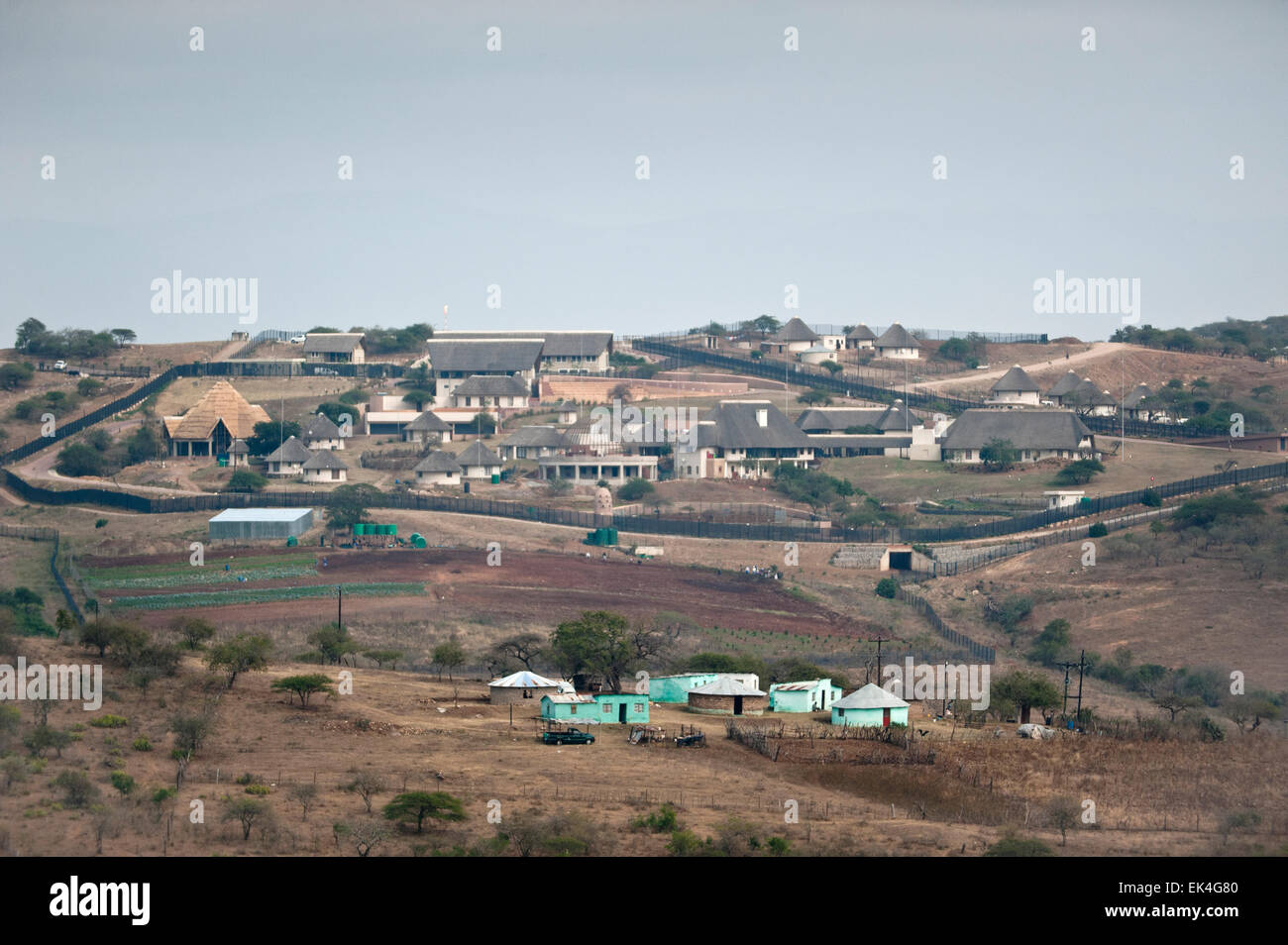 President Zuma's homestead, Nkandla, KZN Stock Photo