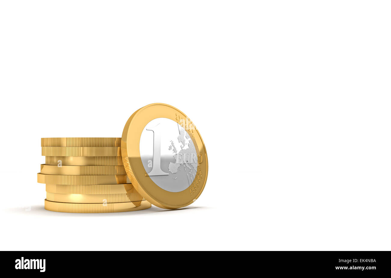 golden euro coin and copyspace Stock Photo - Alamy