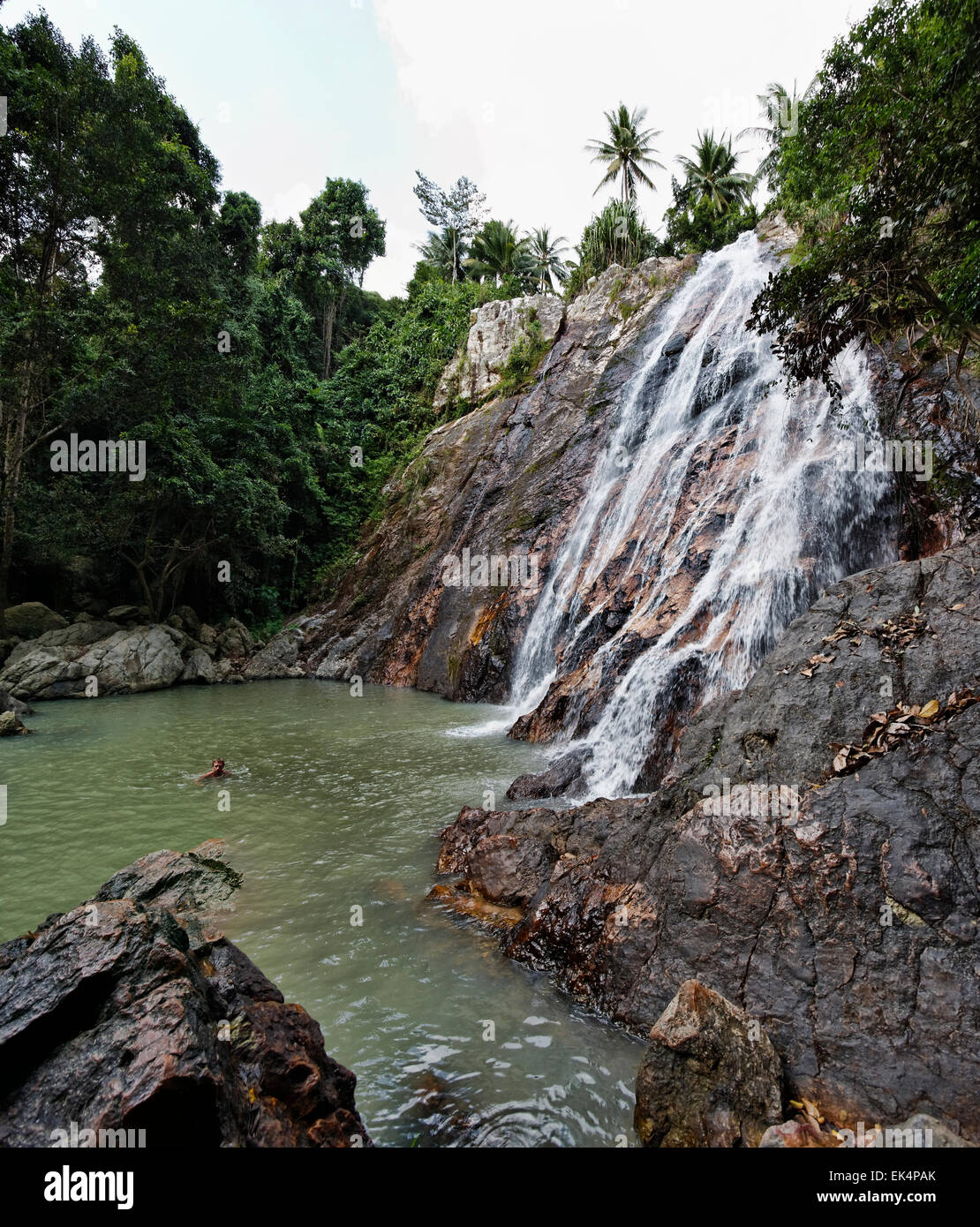 Thailand, Koh Samui (Samui Island), Na Muang Falls Stock Photo Alamy