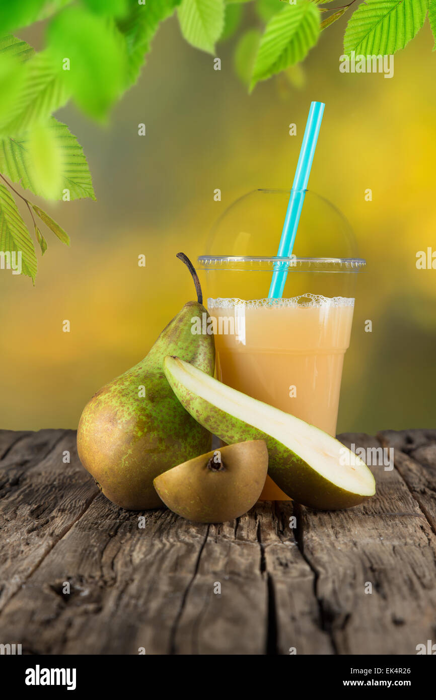 Glass pear fresh juice hi-res stock photography and images - Alamy