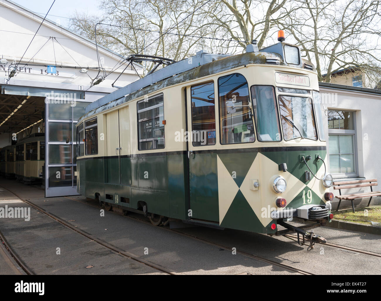 Woltersdorf Works Car No.19 outside the Depot Stock Photo