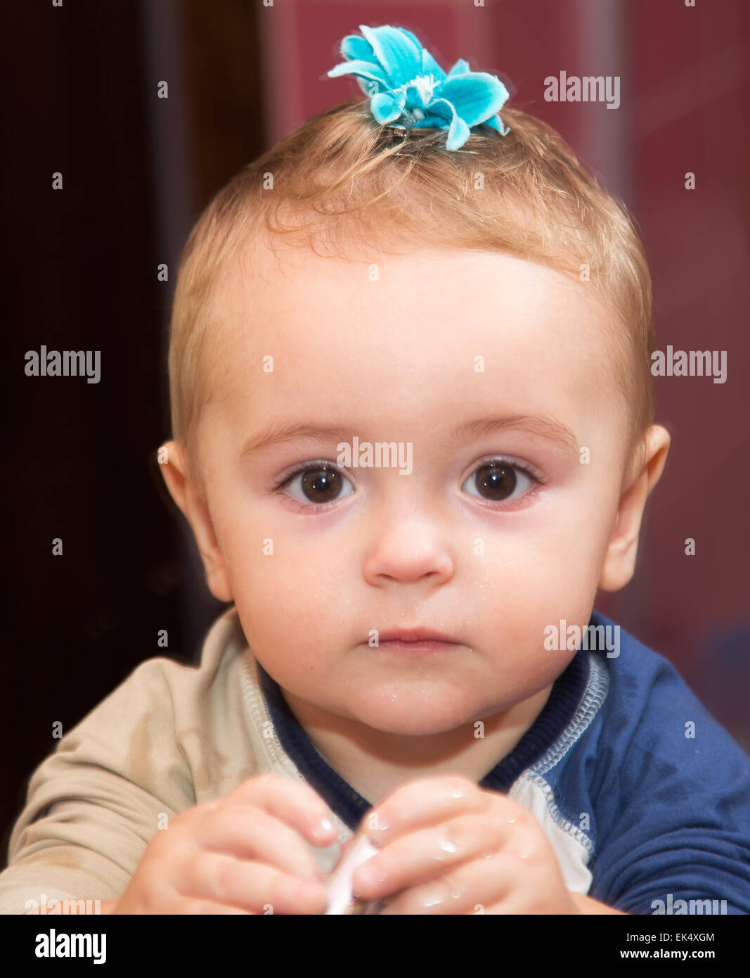 pretty little baby boy Stock Photo - Alamy
