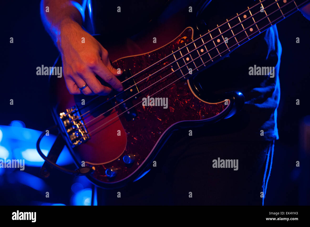 Niels Kinsella, electric bass of the irish rock band God Is an