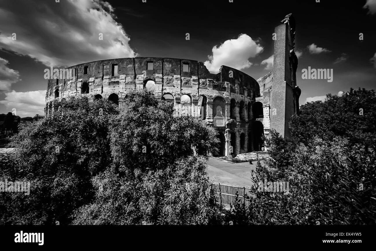 Colosseo flavian amphitheatre Black and White Stock Photos & Images - Alamy