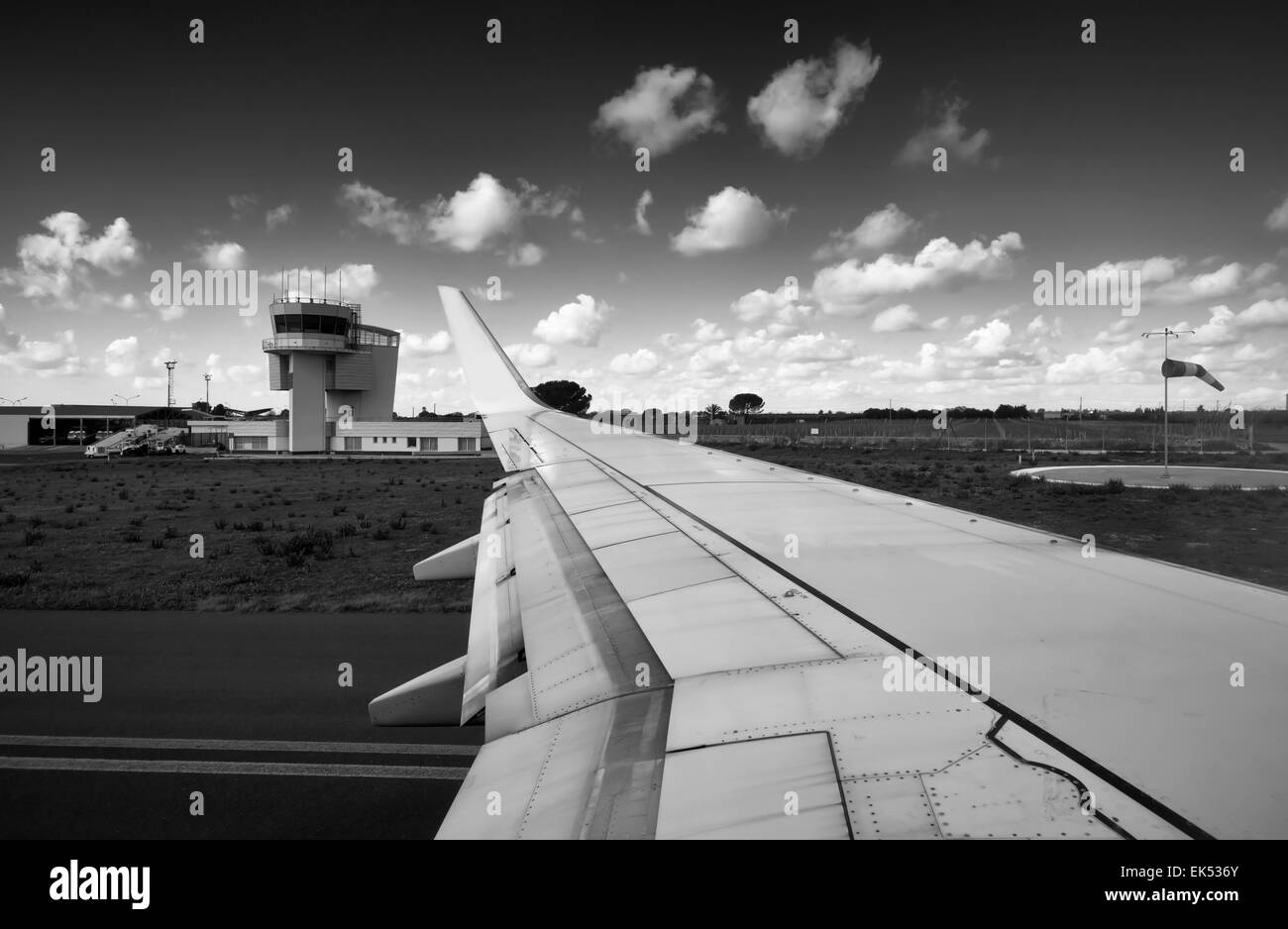 Air control tower aerial Black and White Stock Photos & Images - Alamy