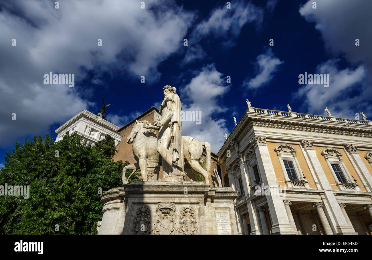 Italy, Rome, Campidoglio Square, roman statue Stock Photo - Alamy