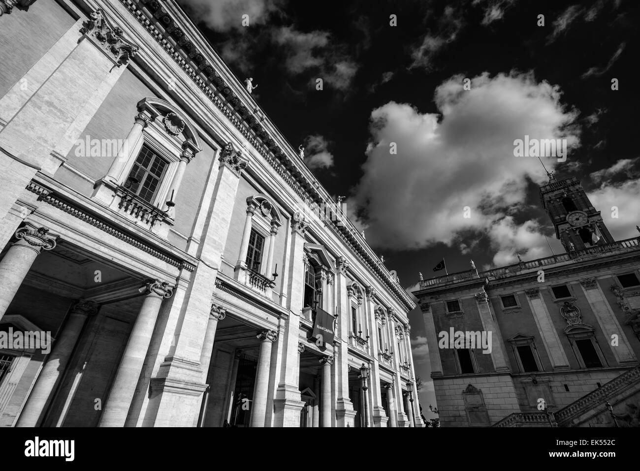 Italy, Rome, Campidoglio Square, Capitoline Museum building Stock Photo