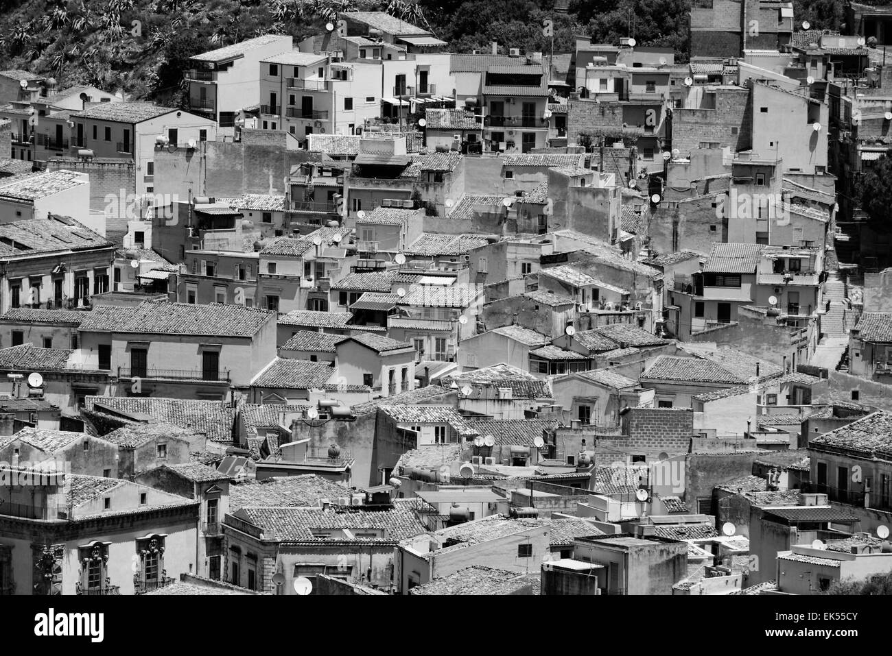 Scicli sicily cityscape Black and White Stock Photos & Images - Alamy