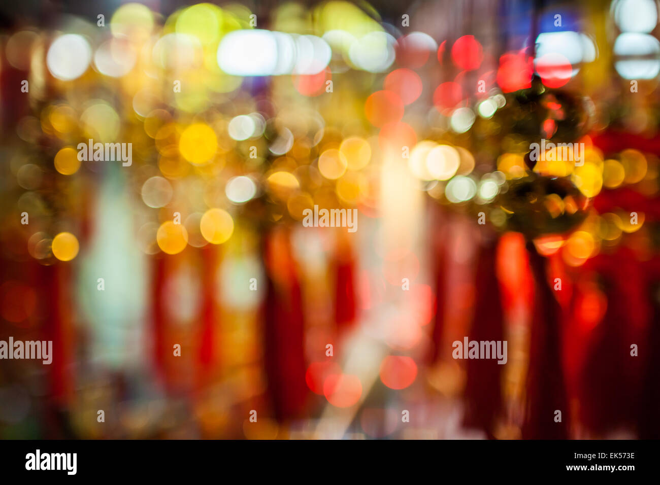 chinese new year lantern decoration bokeh and defocus background in red ...