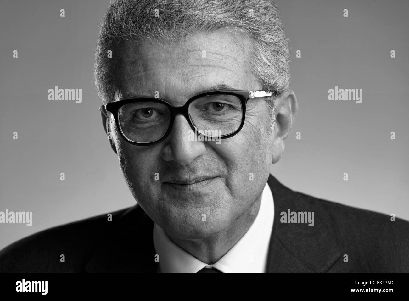 One man a single middle aged man Black and White Stock Photos & Images ...