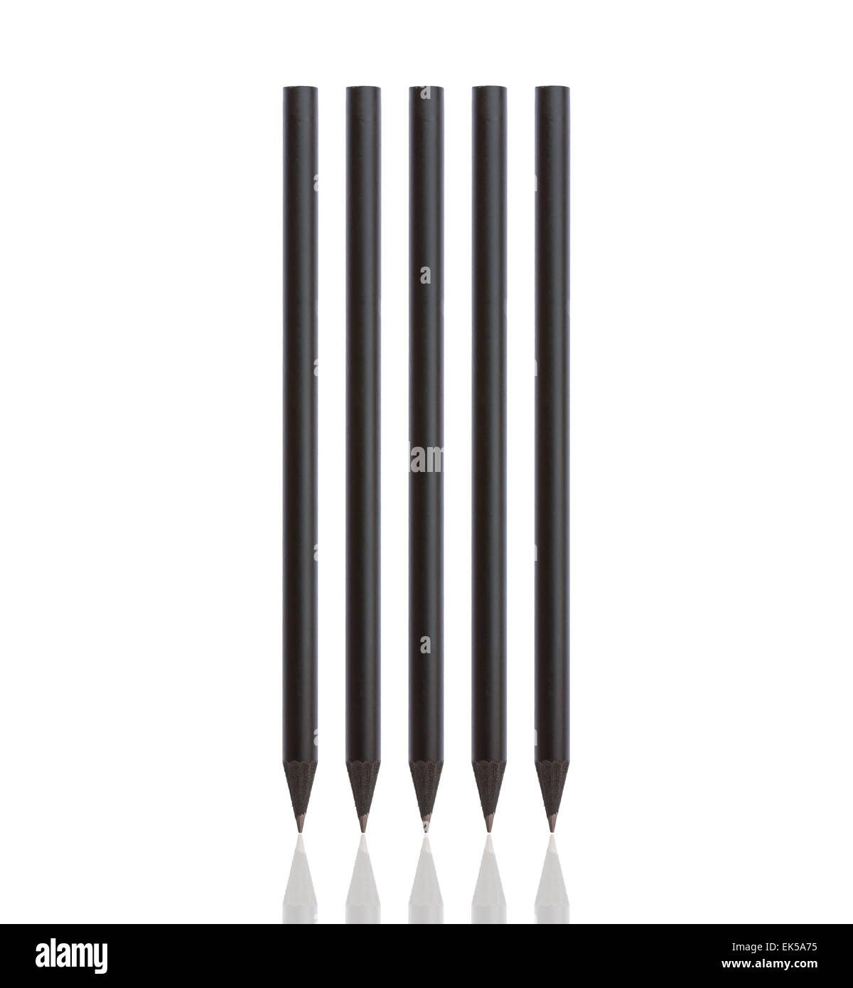 Black pencil isolated on white background Stock Photo - Alamy
