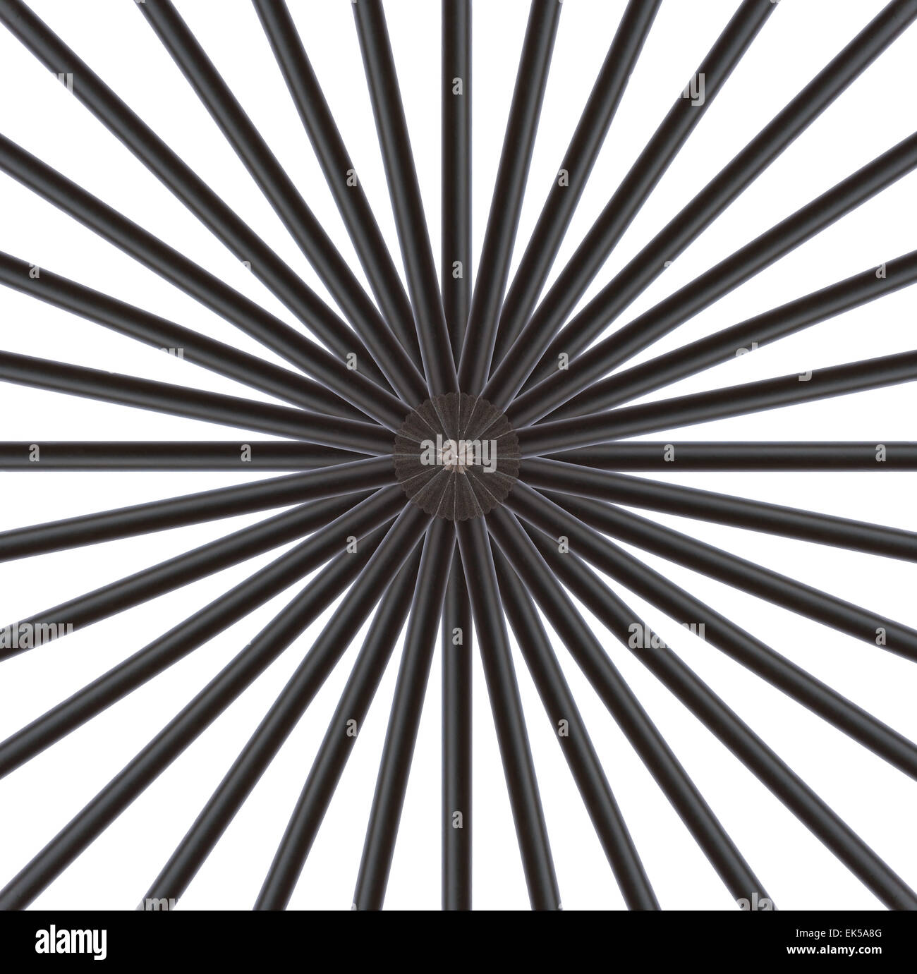 Black pencil isolated on white background Stock Photo - Alamy