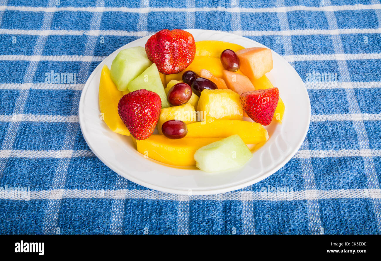Melon pineapple fruit salad hires stock photography and images Alamy