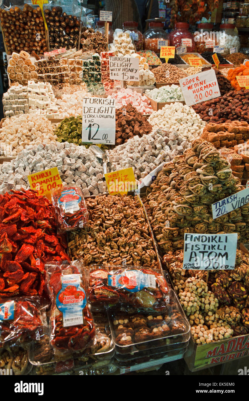 Assortment turkish candies istanbul hi-res stock photography and images ...