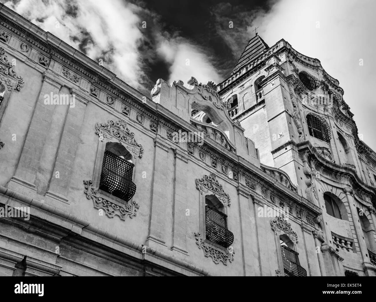 Italy Sicily Noto Siracusa Province Ss Salvatore Basilica And