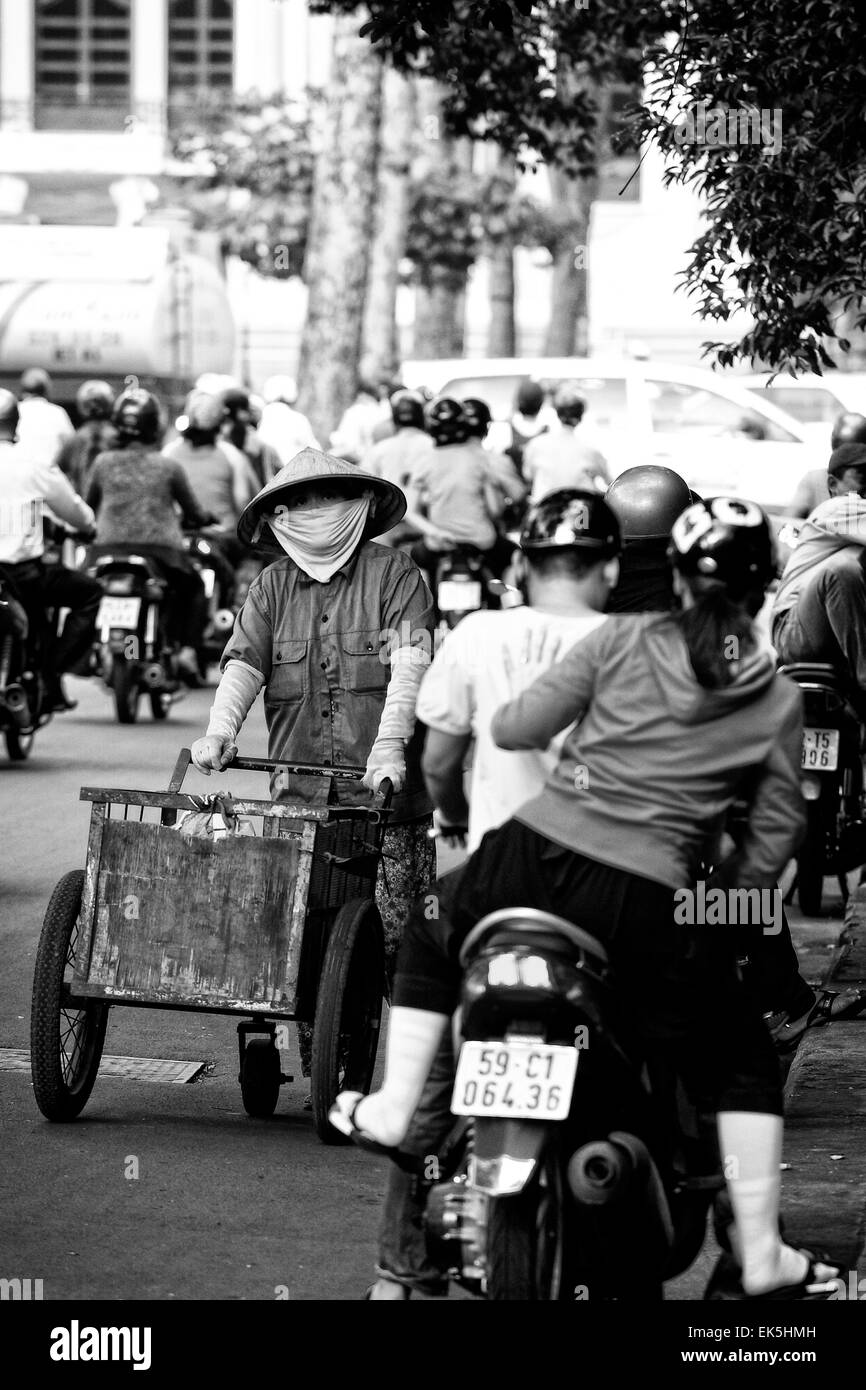 local scenes in Ho Chi Minh City, Vietnam Stock Photo
