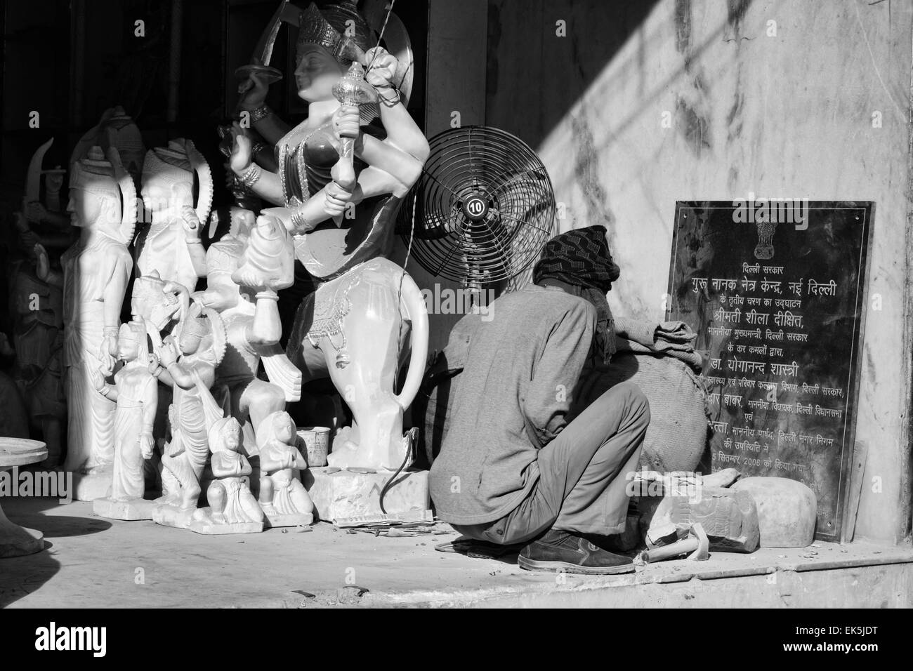 India, Delhi, religious statues in a local store Stock Photo Alamy