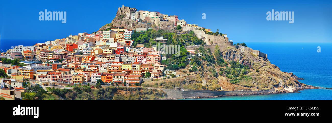 Beautiful Castelsardo,impressive village in Sardinia,Italy Stock Photo