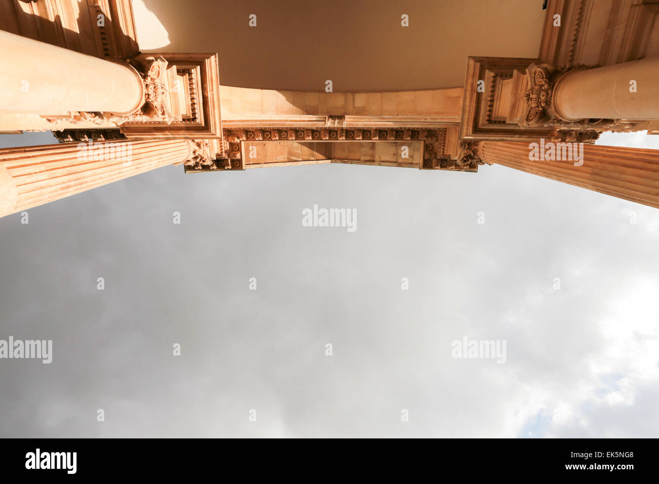 Basilica ss. Medici in a sunset cloudy. Alberobello, Puglia. Italy Stock Photo